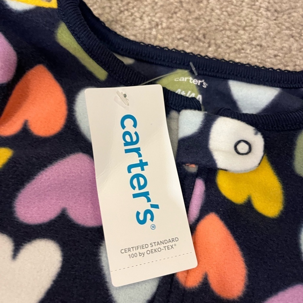 Carter's Girls Soft & Warm Fleece Footie Pajama - Picture 5 of 10